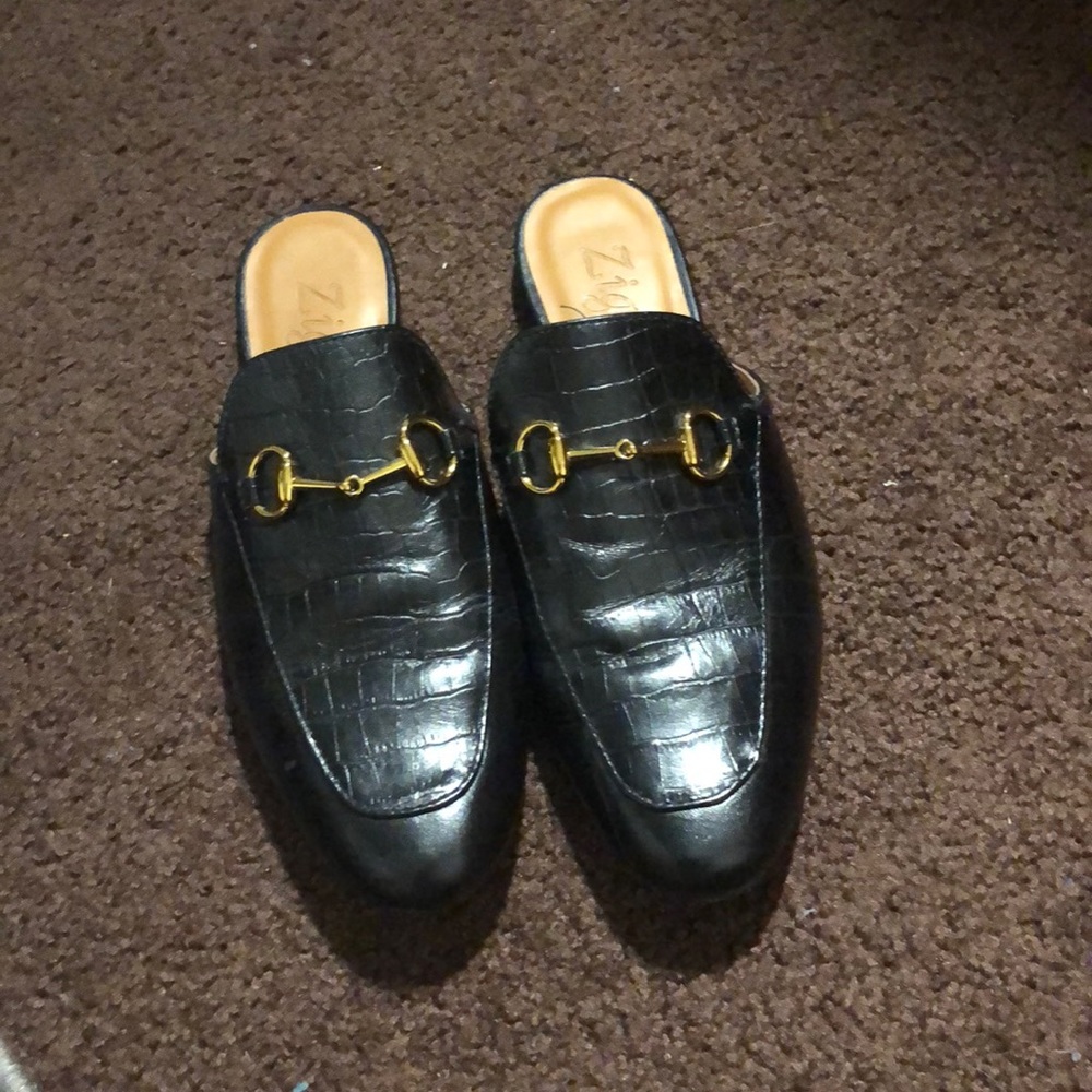 Zigi Artisan Leather slip on mules gucci lookalike